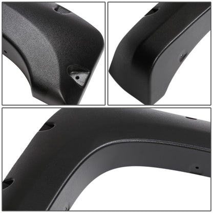 CANTONERAS 07-13 CHEVY SILVERADO 1500 / 07-14 CHEVY SILVERADO 2500HD, 3500HD - FITS 97.6", 78.7", 78" FLEETSIDE BED MODELS - POCKET-RIVETED STYLE - TEXTURED - MATTE BLACK
