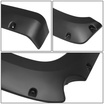 CANTONERAS 07-13 CHEVY SILVERADO 1500 - FITS 69.3" FLEETSIDE SHORT BED MODELS - POCKET-RIVETED STYLE - TEXTURED - MATTE BLACK