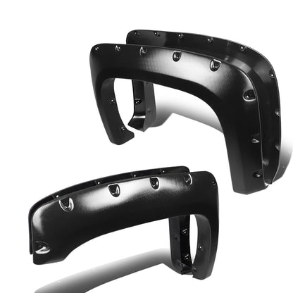 CANTONERAS 07-13 CHEVY SILVERADO 1500, 2500, 3500 - FITS 78", 78.7", 97.6" FLEETSIDE LONG BED MODELS ONLY - POCKET-RIVETED STYLE - TEXTURED - MATTE BLACK