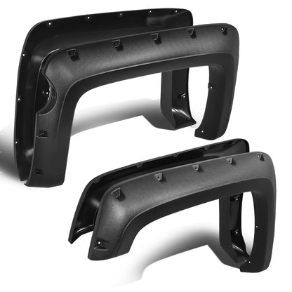 CANTONERAS 14-18 CHEVY SILVERADO 1500 - FITS 69.3" FLEETSIDE BED MODELS ONLY - POCKET-RIVETED STYLE - TEXTURED - MATTE BLACK