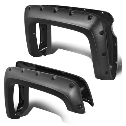 CANTONERAS 14-18 CHEVY SILVERADO 1500 - FITS 69.3" FLEETSIDE BED MODELS ONLY - POCKET-RIVETED STYLE - TEXTURED - MATTE BLACK