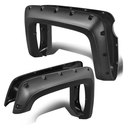 CANTONERAS 14-18 CHEVY SILVERADO 1500 - FITS 69.3" FLEETSIDE BED MODELS ONLY - POCKET-RIVETED STYLE - TEXTURED - MATTE BLACK