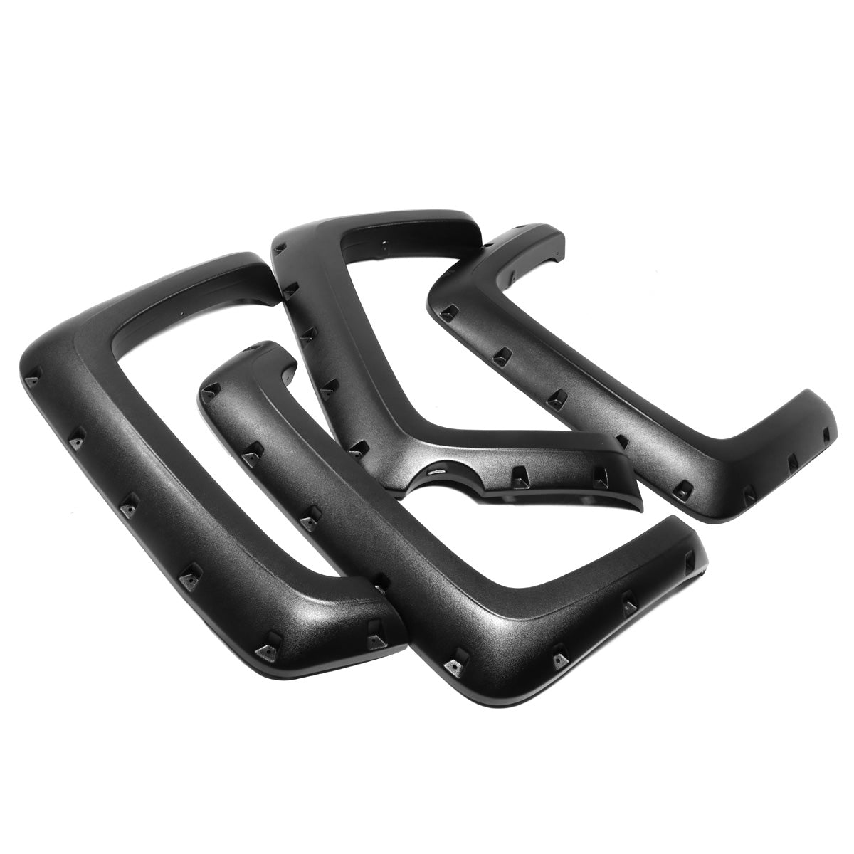 CANTONERAS 14-18 CHEVY SILVERADO 1500 - FITS 69.3" FLEETSIDE BED MODELS ONLY - POCKET-RIVETED STYLE - TEXTURED - MATTE BLACK