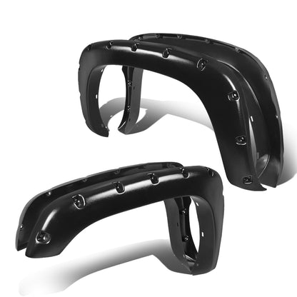 CANTONERAS 99-02 CHEVY SILVERADO 1500, 2500, 3500 / 99-06 GMC SIERRA 1500, 2500, 3500 / 2007 GMC SIERRA 1500, 2500, 3500 CLASSIC - FITS 78.7", 97.6" FLEETSIDE BED MODELS ONLY - POCKET-RIVETED STYLE - TEXTURED - BLACK