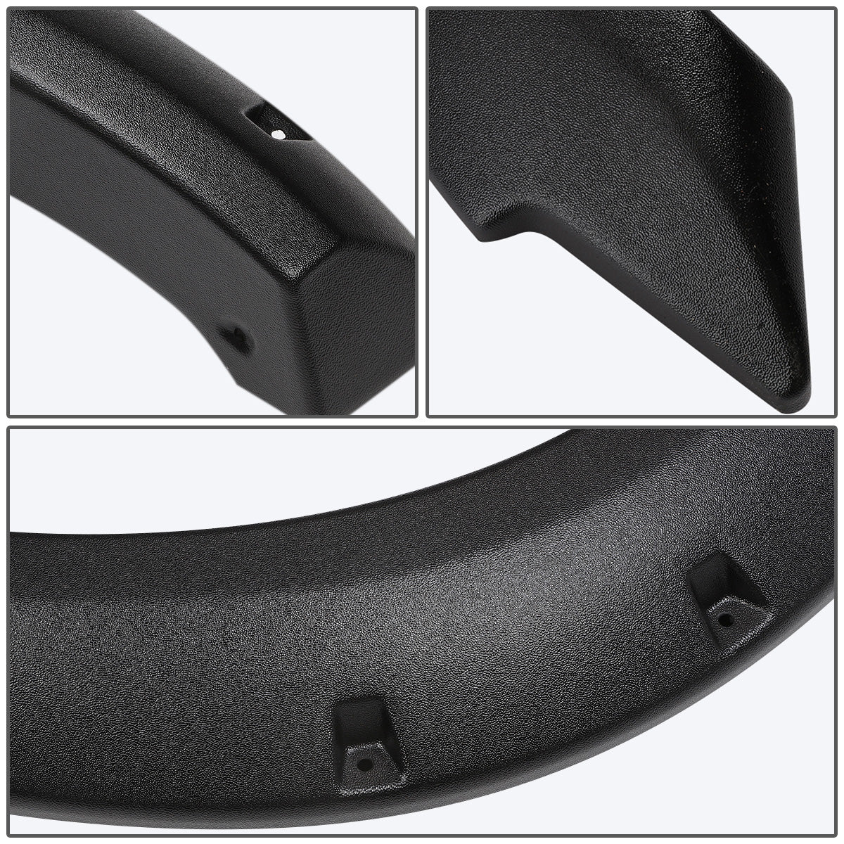 CANTONERAS 99-02 CHEVY SILVERADO 1500, 2500, 3500 / 99-06 GMC SIERRA 1500, 2500, 3500 / 2007 GMC SIERRA 1500, 2500, 3500 CLASSIC - FITS 78.7, 97.6" FLEETSIDE BED MODELS ONLY - POCKET-RIVETED STYLE - TEXTURED - MATTE BLACK