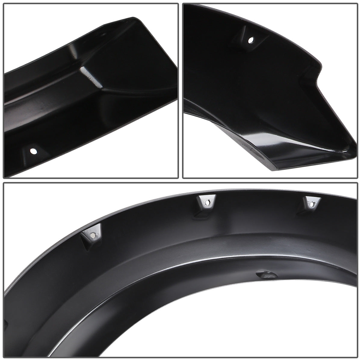 CANTONERAS 99-02 CHEVY SILVERADO 1500, 2500, 3500 / 99-06 GMC SIERRA 1500, 2500, 3500 / 2007 GMC SIERRA 1500, 2500, 3500 CLASSIC - FITS 78.7, 97.6" FLEETSIDE BED MODELS ONLY - POCKET-RIVETED STYLE - TEXTURED - MATTE BLACK