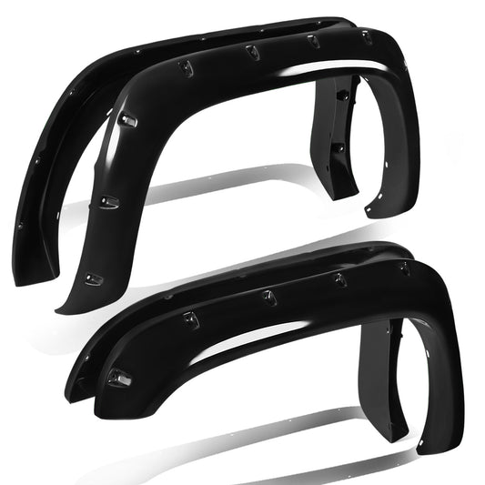 CANTONERAS 94-01 DODGE RAM 1500 / 94-02 DODGE RAM 2500, 3500 - POCKET-RIVETED STYLE - GLOSSY - BLACK