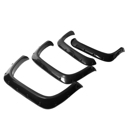 CANTONERAS 94-01 DODGE RAM 1500 / 94-02 DODGE RAM 2500, 3500 - POCKET-RIVETED STYLE - GLOSSY - BLACK