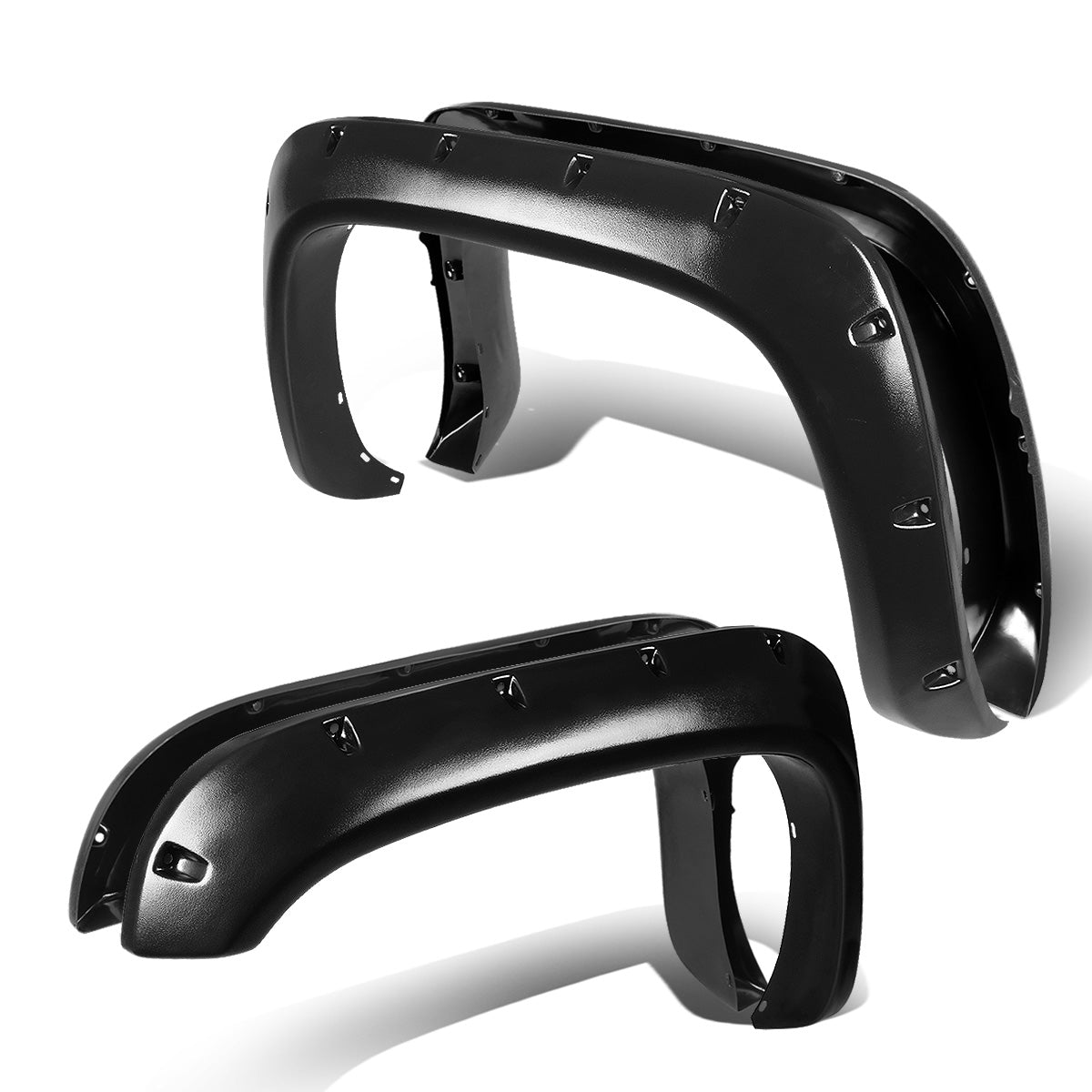 CANTONERAS 94-01 DODGE RAM 1500 / 94-02 DODGE RAM 2500, 3500 - POCKET-RIVETED STYLE - TEXTURED - MATTE BLACK