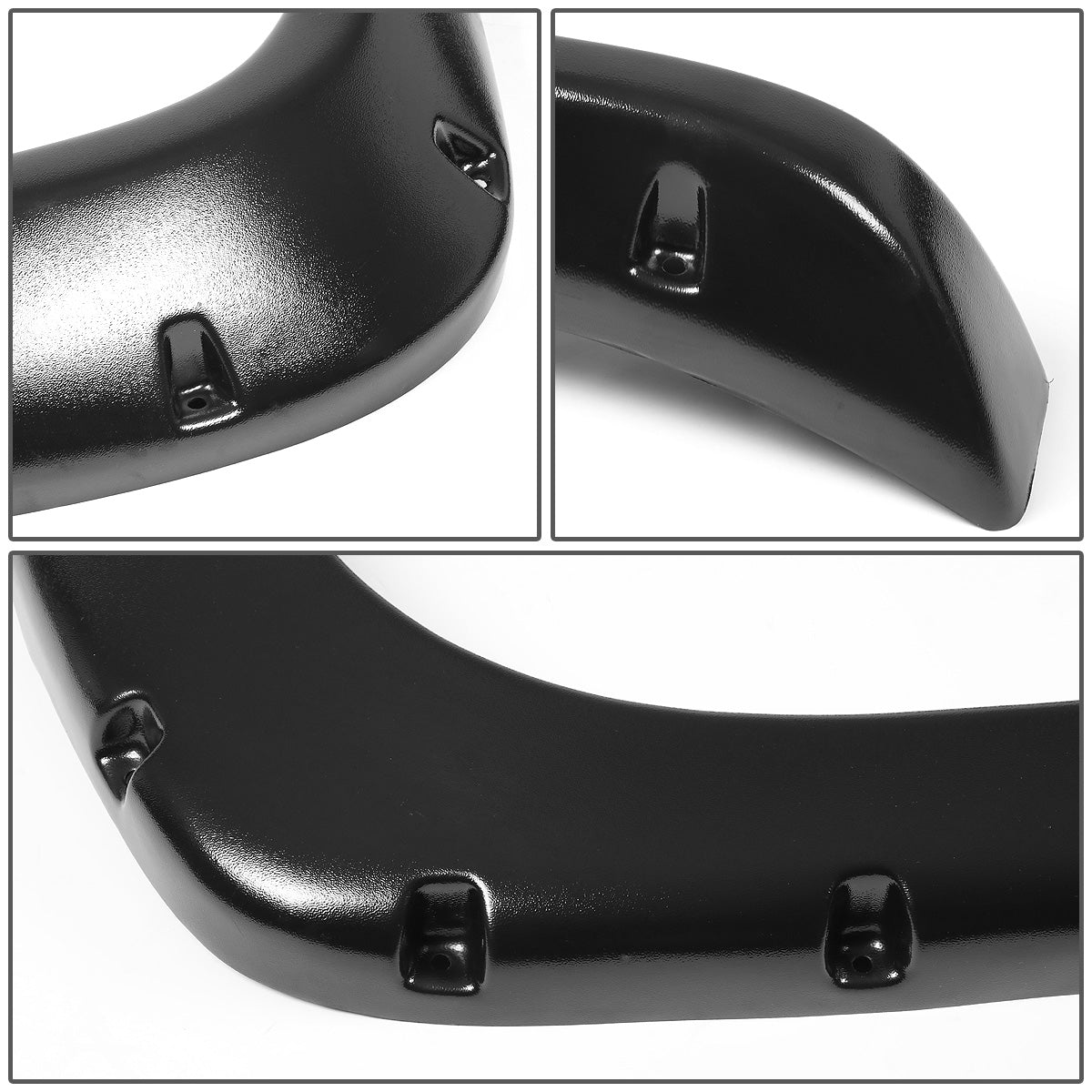 CANTONERAS 94-01 DODGE RAM 1500 / 94-02 DODGE RAM 2500, 3500 - POCKET-RIVETED STYLE - TEXTURED - MATTE BLACK