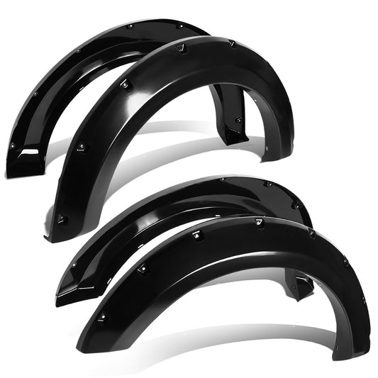 CANTONERAS 04-08 FORD F-150 - POCKET-RIVETED STYLE - GLOSSY - BLACK