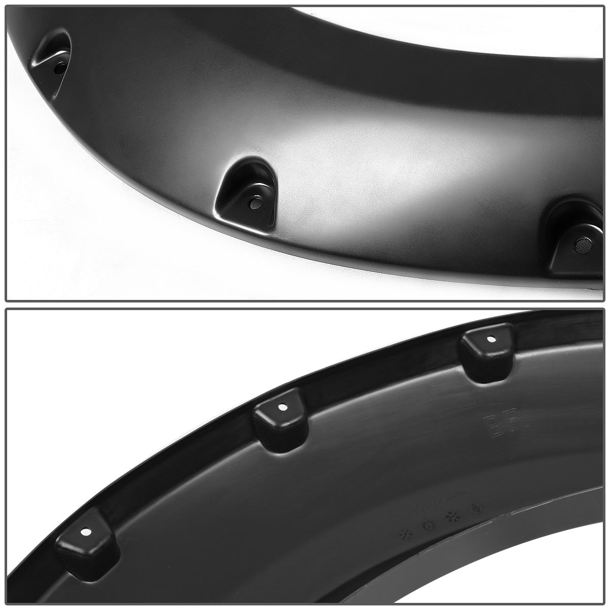 CANTONERAS 04-08 FORD F-150 - POCKET-RIVETED STYLE - GLOSSY - BLACK