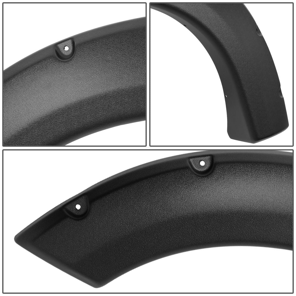 CANTONERAS 99-10 FORD F-250, F-350 SUPER DUTY - FITS 96"-98.6" STYLESIDE BED MODELS - WILL NOT FIT DUALLY MODELS - POCKET-RIVETED STYLE - TEXTURED - BLACK