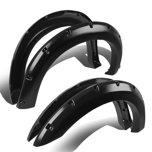 CANTONERAS 99-07 FORD F-250, F-350, F-450 SUPER DUTY - POCKET-RIVETED STYLE - TEXTURED - MATTE BLACK