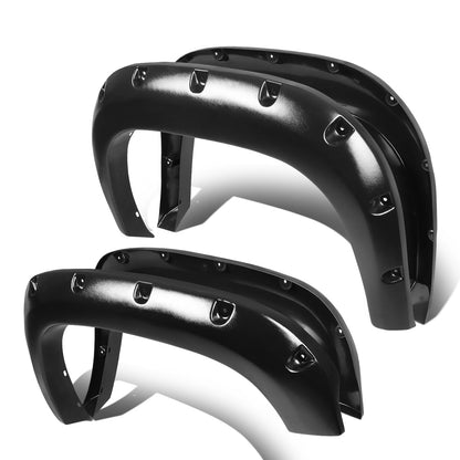 CANTONERAS 07-13 GMC SIERRA 1500 - FITS 69.3" BED MODELS ONLY - POCKET-RIVETED STYLE - TEXTURED - MATTE BLACK