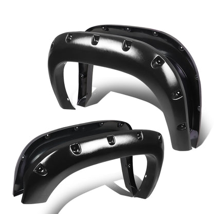 CANTONERAS 07-13 GMC SIERRA 1500 - FITS 69.3" BED MODELS ONLY - POCKET-RIVETED STYLE - TEXTURED - MATTE BLACK