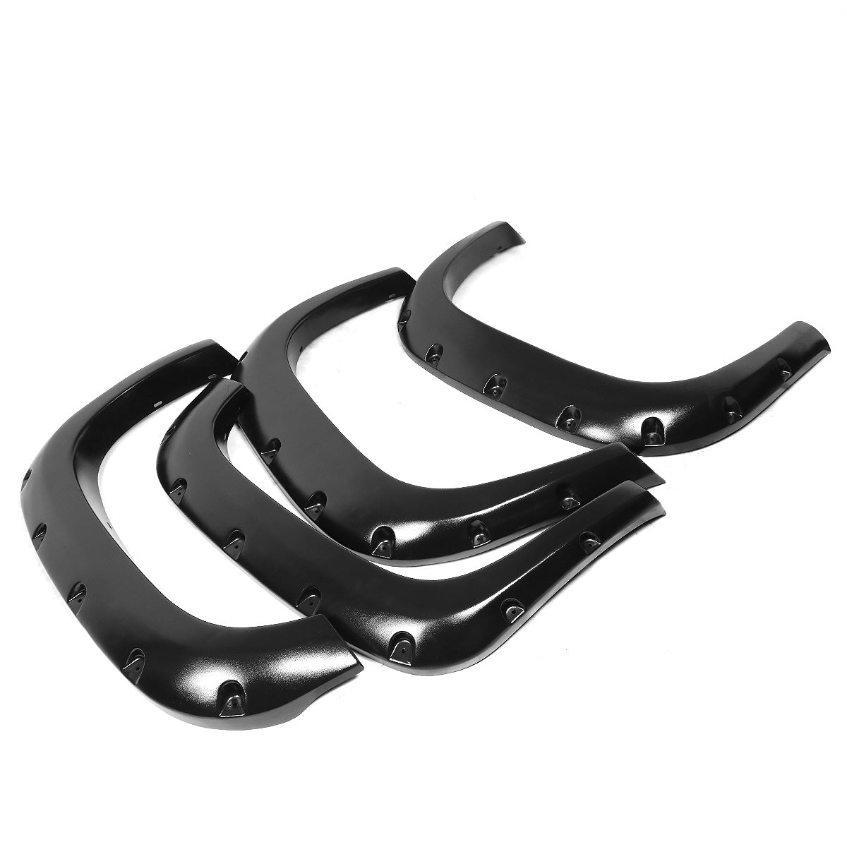 CANTONERAS 07-13 GMC SIERRA 1500 - FITS 69.3" BED MODELS ONLY - POCKET-RIVETED STYLE - TEXTURED - MATTE BLACK