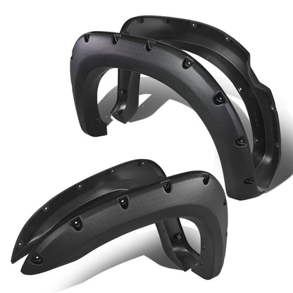 CANTONERAS 04-14 NISSAN TITAN - POCKET-RIVETED STYLE - TEXTURED - MATTE BLACK