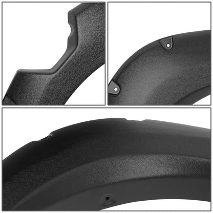 CANTONERAS 04-14 NISSAN TITAN - POCKET-RIVETED STYLE - TEXTURED - MATTE BLACK