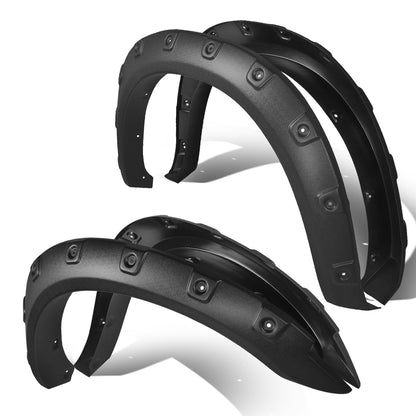 CANTONERAS 10-17 DODGE RAM 2500, 3500 - FITS 76.3", 98.3" FLEETSIDE BED MODELS - FITS DUALLY MODELS - POCKET-RIVETED STYLE - TEXTURED - MATTE BLACK