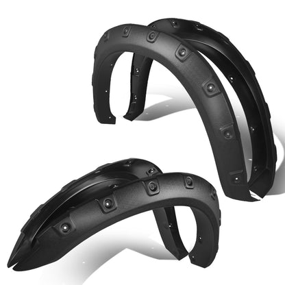 CANTONERAS 10-17 DODGE RAM 2500, 3500 - FITS 76.3", 98.3" FLEETSIDE BED MODELS - FITS DUALLY MODELS - POCKET-RIVETED STYLE - TEXTURED - MATTE BLACK