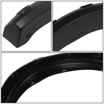 CANTONERAS 10-17 DODGE RAM 2500, 3500 - FITS 76.3", 98.3" FLEETSIDE BED MODELS - FITS DUALLY MODELS - POCKET-RIVETED STYLE - TEXTURED - MATTE BLACK