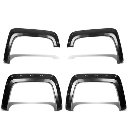 CANTONERAS 14-17 GMC SIERRA 1500 - POCKET-RIVETED STYLE - GLOSSY - BLACK