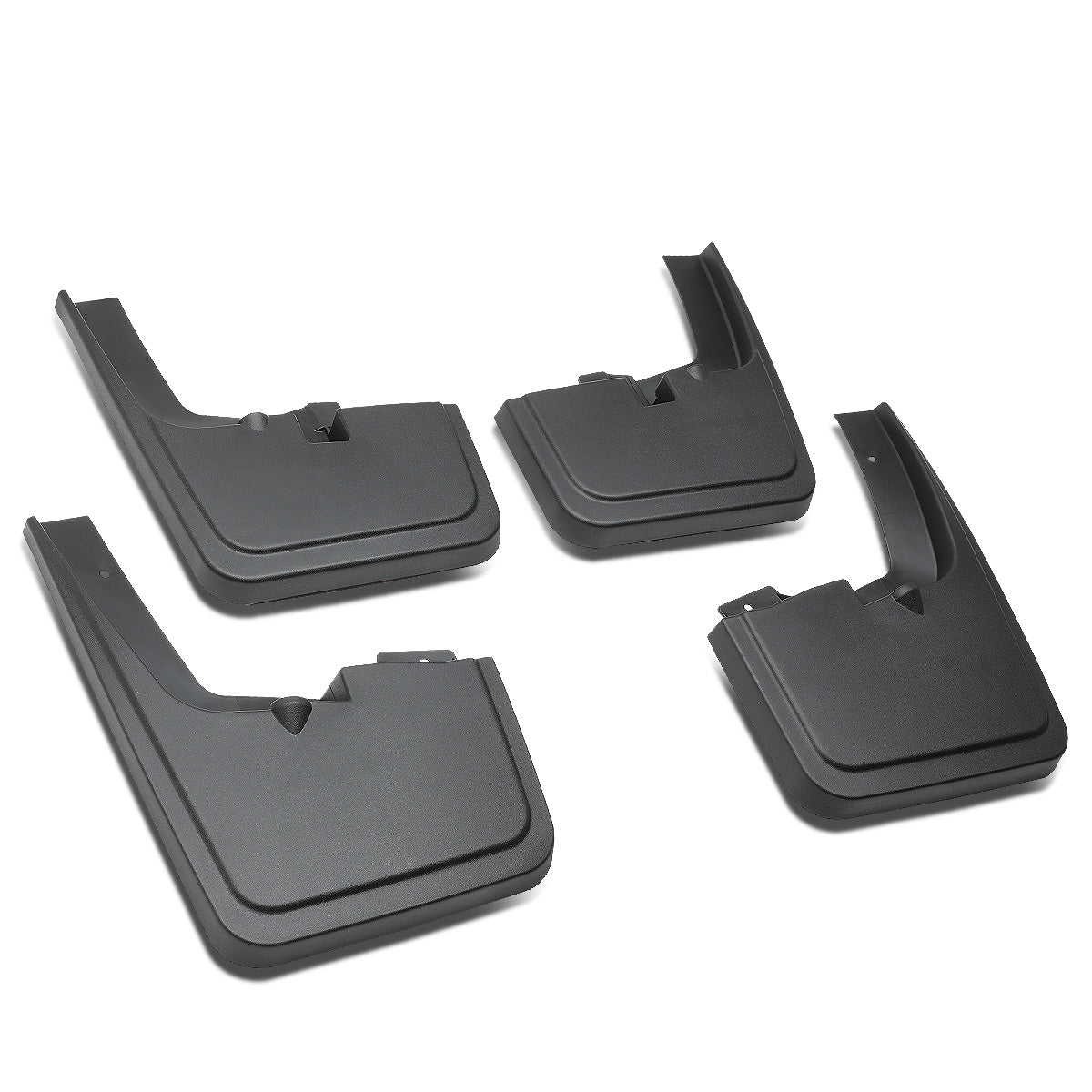 SALPICADERAS MUD GUARD FLAPS - 15-18 FORD F-150 - ONLY FITS MODELS WITH OEM WHEEL LIP MOULDING - 4PCS - MATTE BLACK
