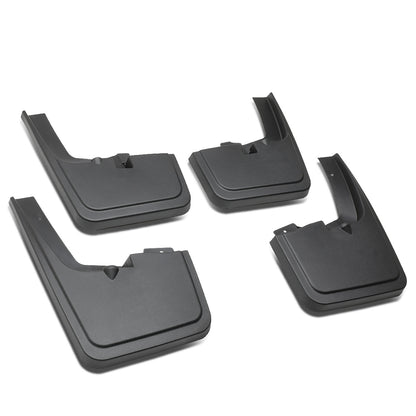 SALPICADERAS MUD GUARD FLAPS - 15-18 FORD F-150 - ONLY FITS MODELS WITH OEM WHEEL LIP MOULDING - 4PCS - MATTE BLACK
