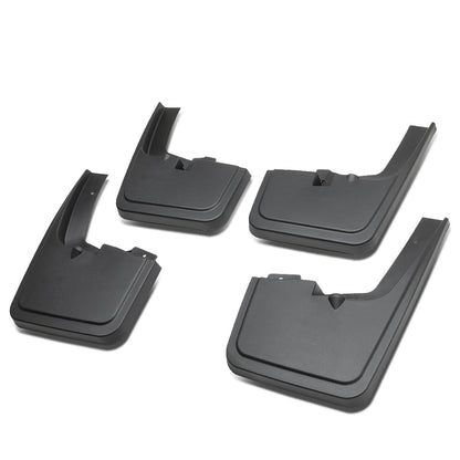 SALPICADERAS MUD GUARD FLAPS - 15-18 FORD F-150 - ONLY FITS MODELS WITH OEM WHEEL LIP MOULDING - 4PCS - MATTE BLACK