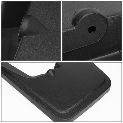 SALPICADERAS MUD GUARD FLAPS - 15-18 FORD F-150 - ONLY FITS MODELS WITH OEM WHEEL LIP MOULDING - 4PCS - MATTE BLACK