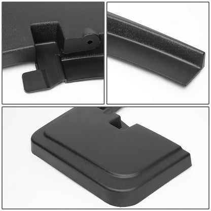 SALPICADERAS MUD GUARD FLAPS - 15-18 FORD F-150 - ONLY FITS MODELS WITH OEM WHEEL LIP MOULDING - 4PCS - MATTE BLACK