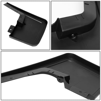 SALPICADERAS MUD GUARD FLAPS - 15-18 FORD F-150 - ONLY FITS MODELS WITH OEM WHEEL LIP MOULDING - 4PCS - MATTE BLACK