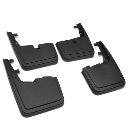 SALPICADERAS MUD GUARD FLAPS - 15-18 FORD F-150 - ONLY FITS MODELS WITHOUT OEM WHEEL LIP MOULDING - 4PCS - MATTE BLACK