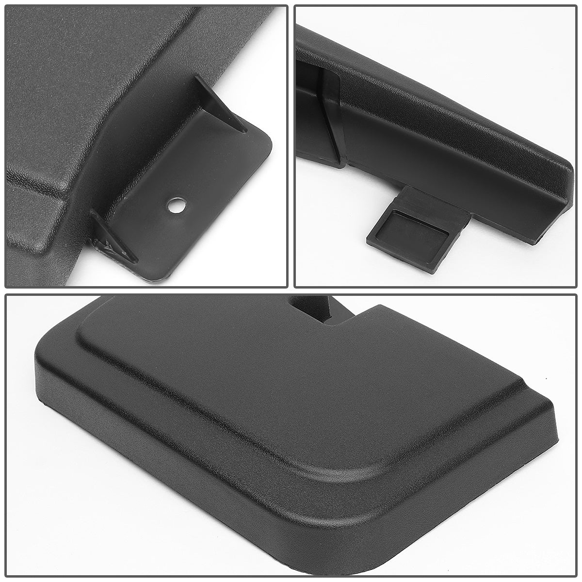 SALPICADERAS MUD GUARD FLAPS - 15-18 FORD F-150 - ONLY FITS MODELS WITHOUT OEM WHEEL LIP MOULDING - 4PCS - MATTE BLACK