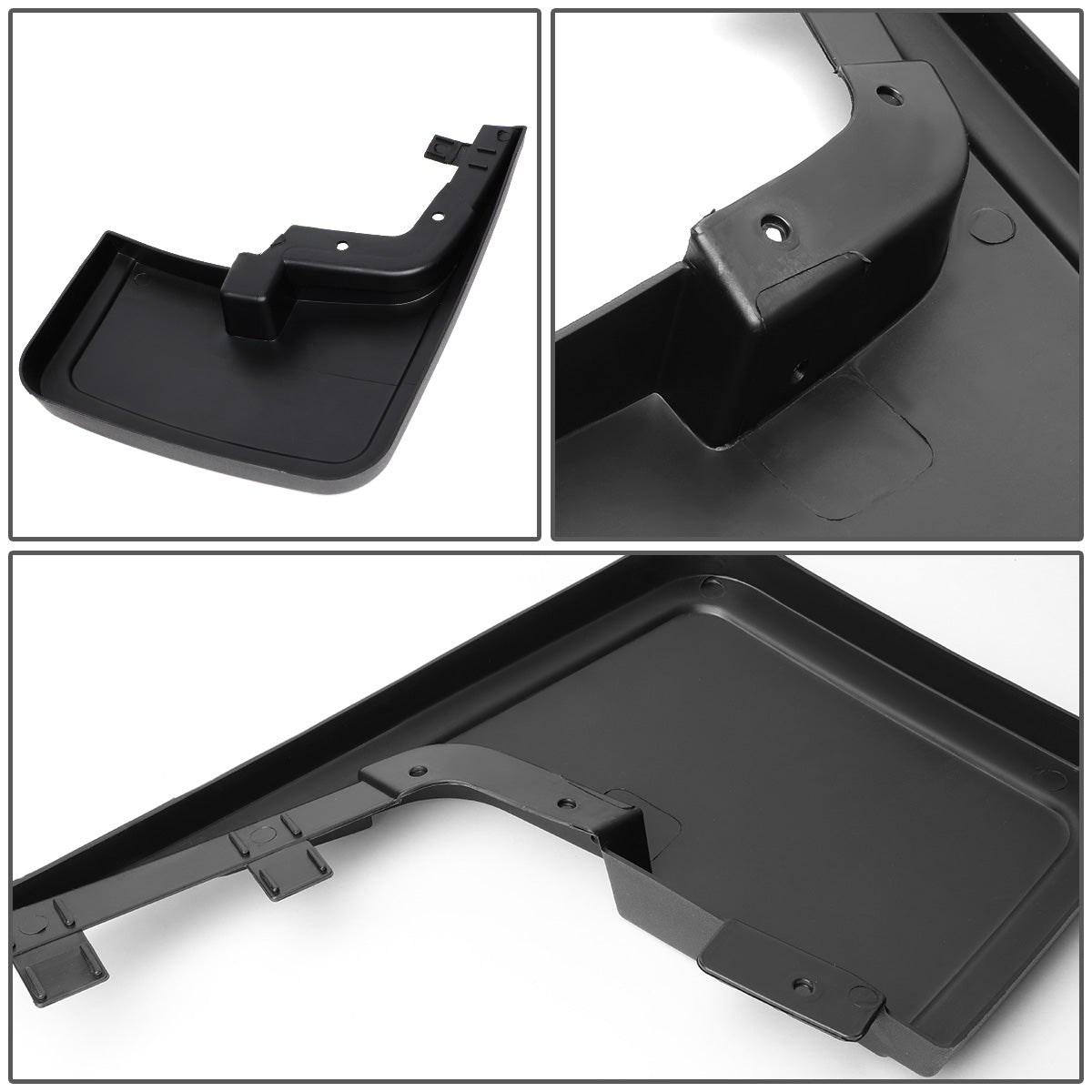 SALPICADERAS MUD GUARD FLAPS - 15-18 FORD F-150 - ONLY FITS MODELS WITHOUT OEM WHEEL LIP MOULDING - 4PCS - MATTE BLACK