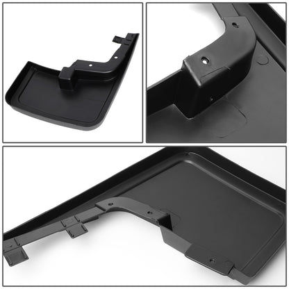 SALPICADERAS MUD GUARD FLAPS - 15-18 FORD F-150 - ONLY FITS MODELS WITHOUT OEM WHEEL LIP MOULDING - 4PCS - MATTE BLACK