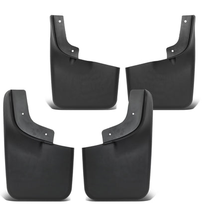 SALPICADERAS MUD GUARD FLAPS - 04-14 FORD F-150 - ONLY FITS MODELS WITH OEM FENDER FLARES - DOES NOT FIT FLARESIDE MODELS - 4PCS - MATTE BLACK