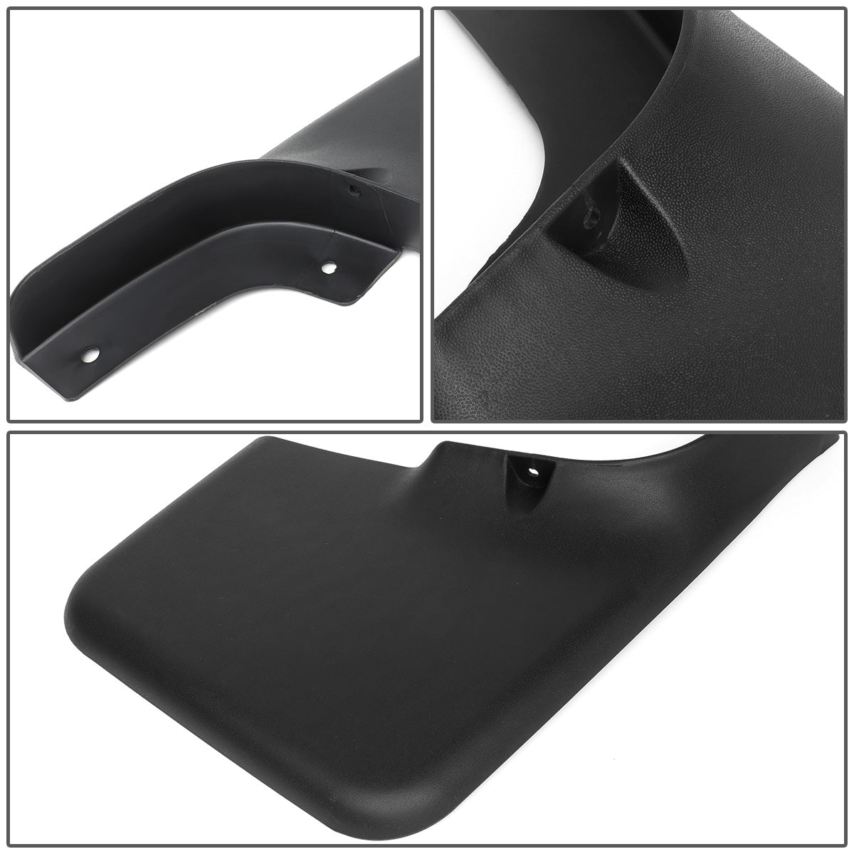 SALPICADERAS MUD GUARD FLAPS - 04-14 FORD F-150 - ONLY FITS MODELS WITH OEM FENDER FLARES - DOES NOT FIT FLARESIDE MODELS - 4PCS - MATTE BLACK