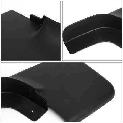 SALPICADERAS MUD GUARD FLAPS - 04-14 FORD F-150 - ONLY FITS MODELS WITH OEM FENDER FLARES - DOES NOT FIT FLARESIDE MODELS - 4PCS - MATTE BLACK
