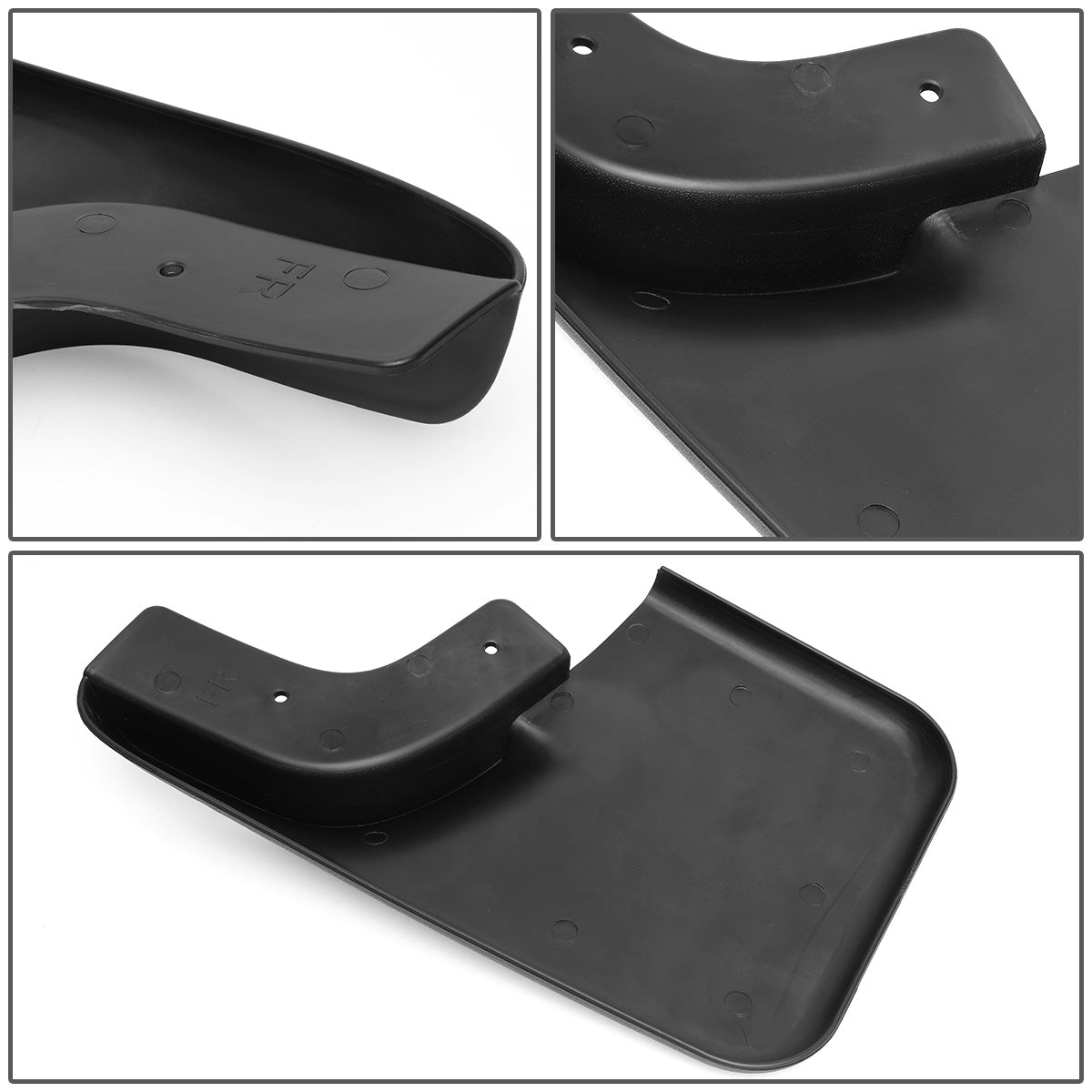 SALPICADERAS MUD GUARD FLAPS - 04-14 FORD F-150 - ONLY FITS MODELS WITH OEM FENDER FLARES - DOES NOT FIT FLARESIDE MODELS - 4PCS - MATTE BLACK