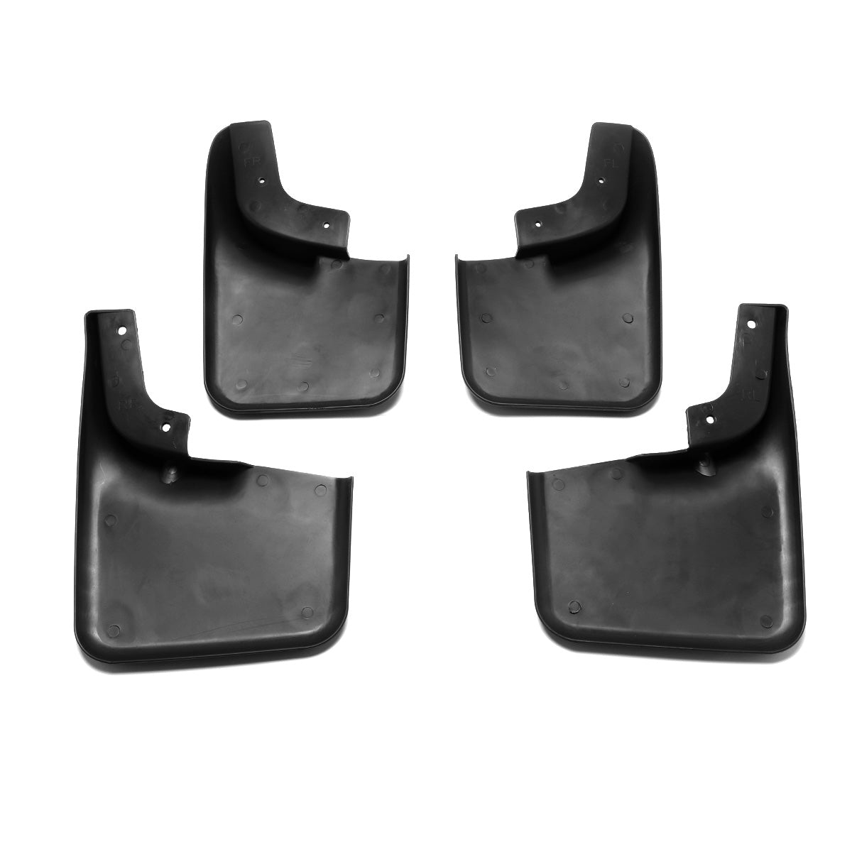 SALPICADERAS MUD GUARD FLAPS - 04-14 FORD F-150 - ONLY FITS MODELS WITH OEM FENDER FLARES - DOES NOT FIT FLARESIDE MODELS - 4PCS - MATTE BLACK