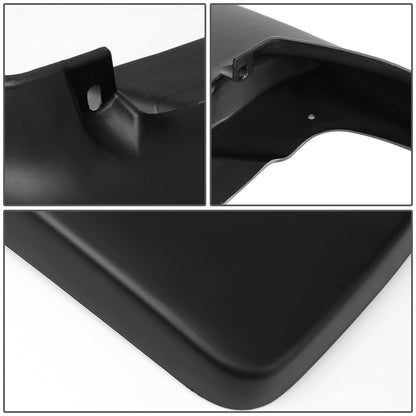 SALPICADERAS MUD GUARD FLAPS - 09-18 DODGE RAM 1500 / 10-18 DODGE RAM 2500, 3500 - 4PCS - MATTE BLACK