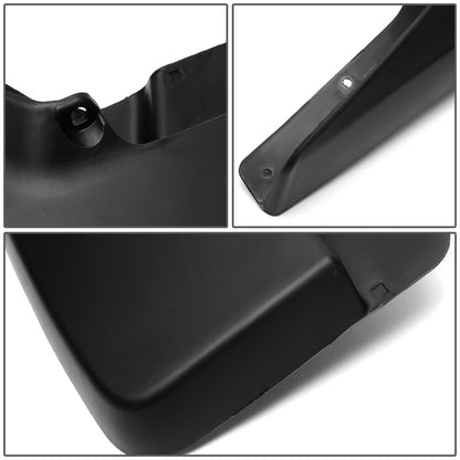 SALPICADERAS MUD GUARD FLAPS - 09-18 DODGE RAM 1500 / 10-18 DODGE RAM 2500, 3500 - 4PCS - MATTE BLACK