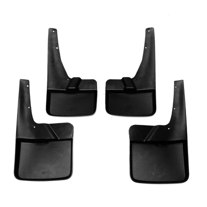 SALPICADERAS MUD GUARD FLAPS - 09-18 DODGE RAM 1500 / 10-18 DODGE RAM 2500, 3500 - 4PCS - MATTE BLACK
