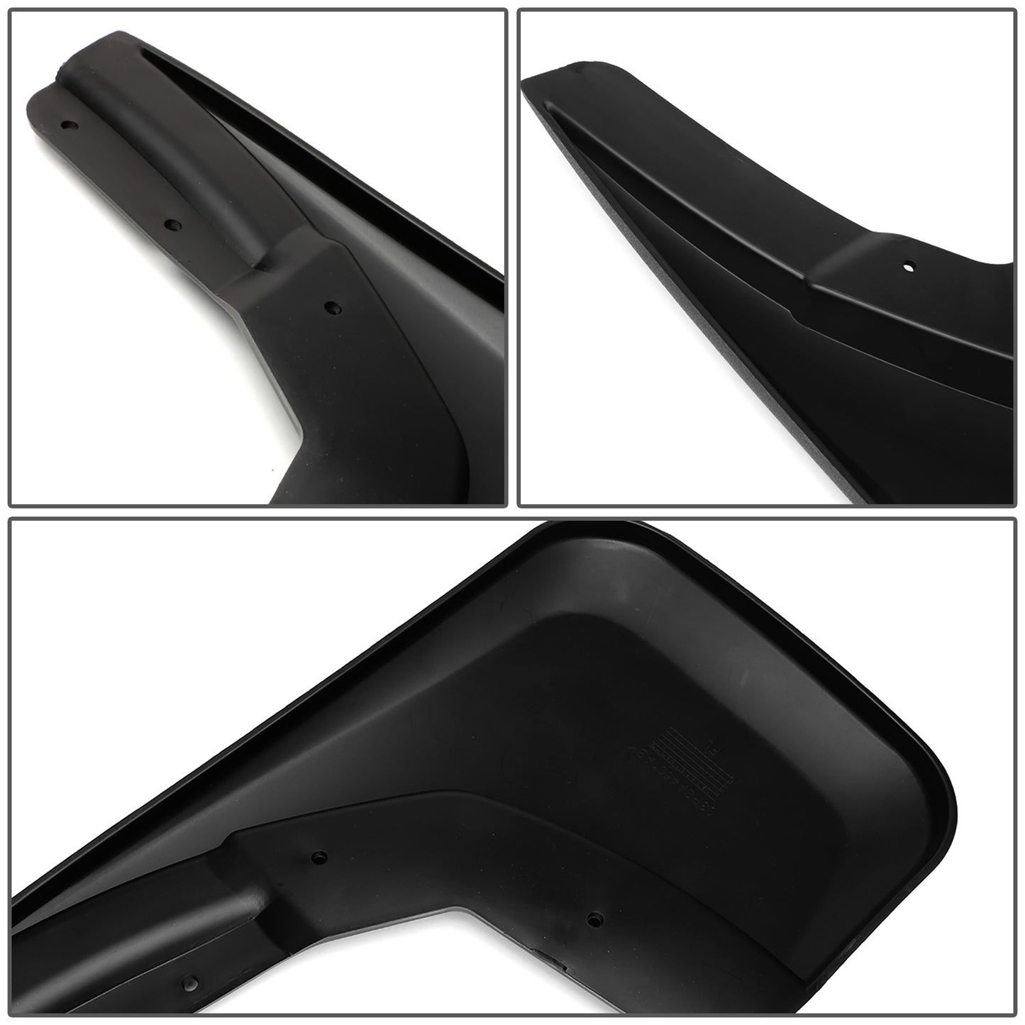 SALPICADERAS MUD GUARD FLAPS - 14-18 CHEVY SILVERADO 1500 / 15-18 CHEVY SILVERADO 2500HD, 3500HD - DOES NOT FIT DUALLY MODELS - 4PCS - MATTE BLACK