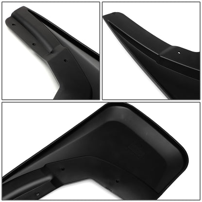 SALPICADERAS MUD GUARD FLAPS - 14-18 CHEVY SILVERADO 1500 / 15-18 CHEVY SILVERADO 2500HD, 3500HD - DOES NOT FIT DUALLY MODELS - 4PCS - MATTE BLACK