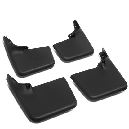 SALPICADERAS MUD GUARD FLAPS - 04-14 FORD F-150 - FITS MODELS WITHOUT OEM FENDER FLARES - DOES NOT FIT FLARESIDE MODELS - 4PCS - MATTE BLACK