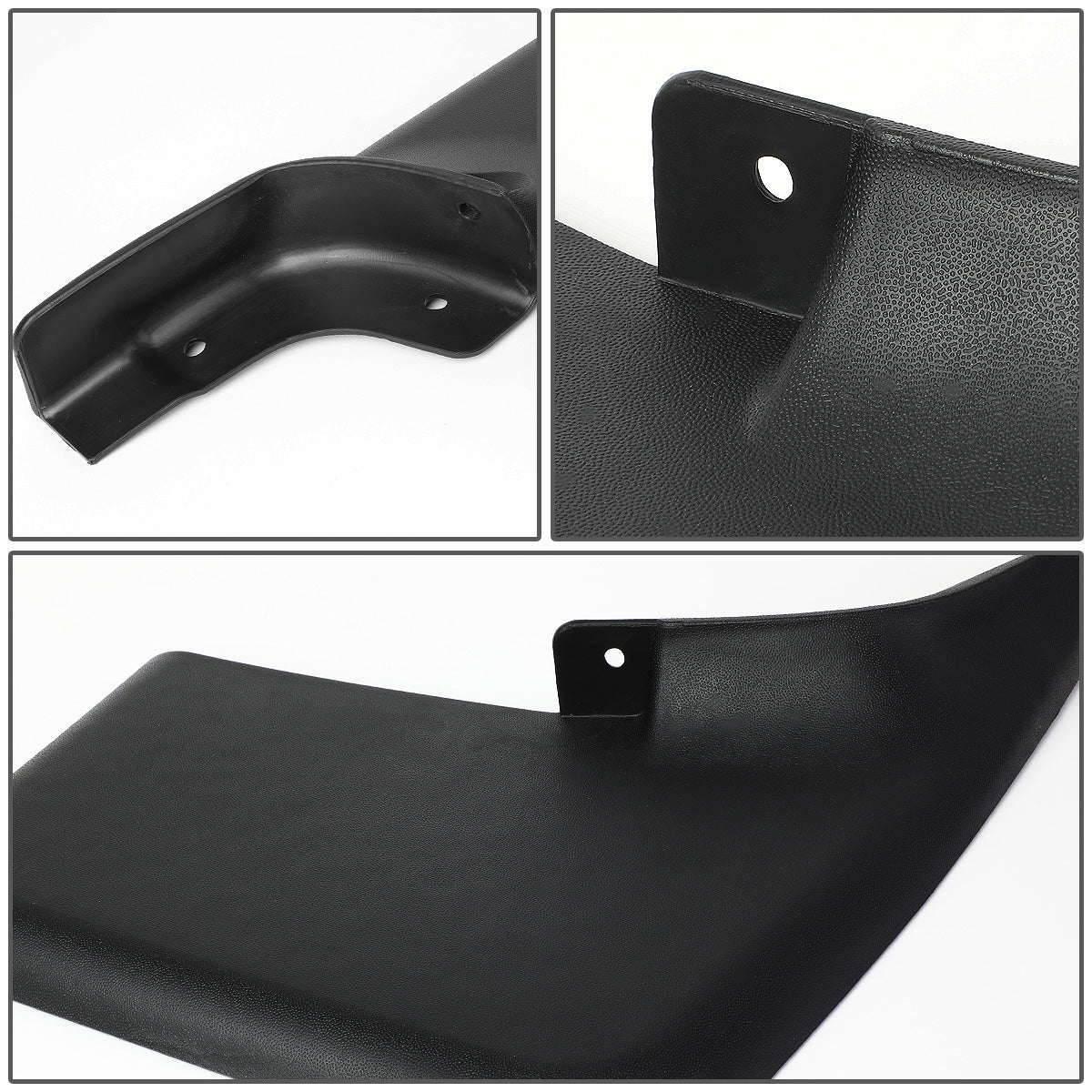 SALPICADERAS MUD GUARD FLAPS - 04-14 FORD F-150 - FITS MODELS WITHOUT OEM FENDER FLARES - DOES NOT FIT FLARESIDE MODELS - 4PCS - MATTE BLACK