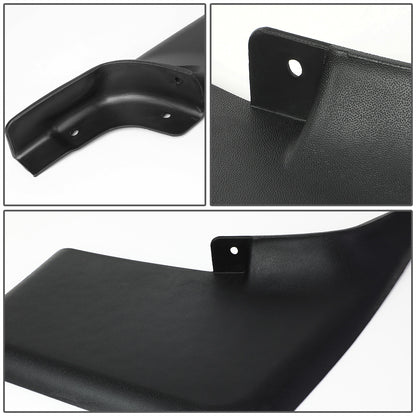 SALPICADERAS MUD GUARD FLAPS - 04-14 FORD F-150 - FITS MODELS WITHOUT OEM FENDER FLARES - DOES NOT FIT FLARESIDE MODELS - 4PCS - MATTE BLACK